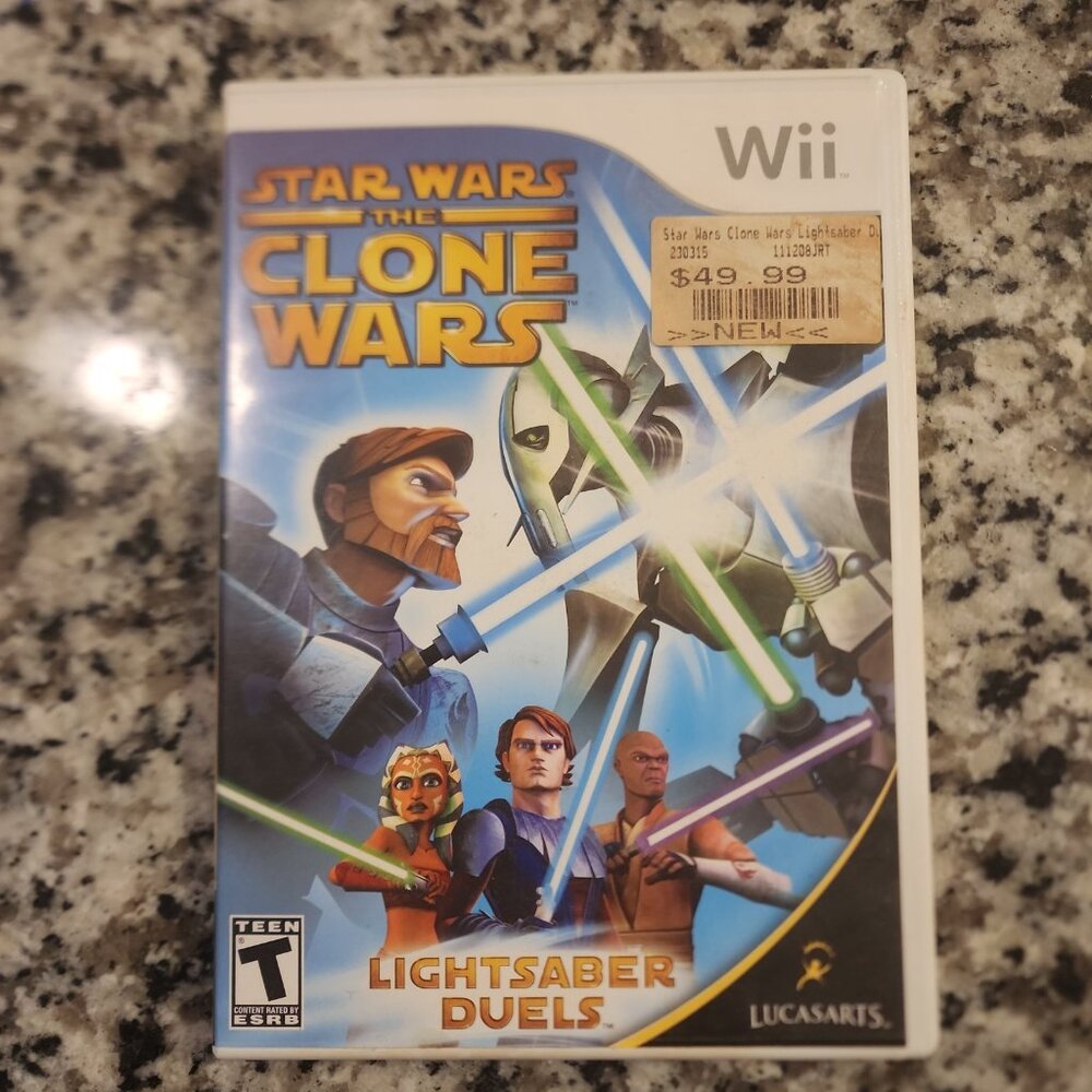 Star Wars Clone Wars Lightsaber Duels for Nintendo Wii CIB